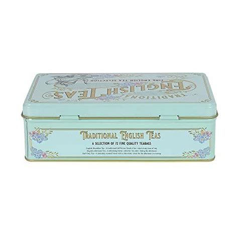 New English Teas Vintage Victorian Tea Gift Tin with 72 Assorted 